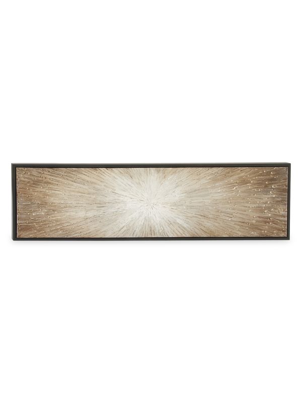 Primrose Valley Abstract Ray Resin Canvas Wall Art